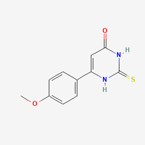 molecular formula C11H10N2O2S B1269867 6-(4-甲氧基苯基)-2-硫代-2,3-二氢嘧啶-4(1H)-酮 CAS No. 33166-87-9