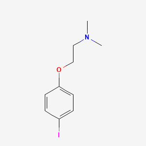 molecular formula C10H14INO B1269876 乙胺，2-(4-碘苯氧基)-N,N-二甲基- CAS No. 93790-54-6