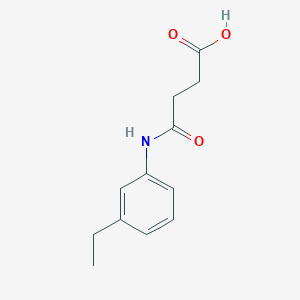 molecular formula C12H15NO3 B1269878 4-[(3-乙基苯基)氨基]-4-氧代丁酸 CAS No. 550312-50-0