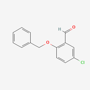 molecular formula C14H11ClO2 B1269881 2-(苄氧基)-5-氯苯甲醛 CAS No. 38544-16-0