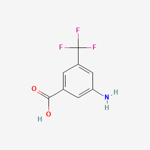 molecular formula C8H6F3NO2 B1269889 3-Amino-5-(trifluoromethyl)benzoic acid CAS No. 328-68-7