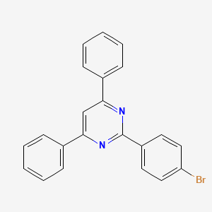 molecular formula C22H15BrN2 B1269890 2-(4-溴苯基)-4,6-二苯基嘧啶 CAS No. 457613-56-8