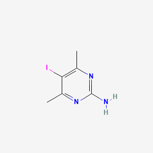 molecular formula C6H8IN3 B1269903 5-Iodo-4,6-dimethylpyrimidin-2-amine CAS No. 2033-47-8