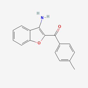 molecular formula C16H13NO2 B1269904 (3-氨基-1-苯并呋喃-2-基)(4-甲基苯基)甲酮 CAS No. 333435-40-8