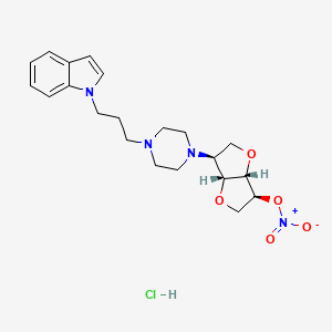 [(3S,3aR,6S,6aS)-3-[4-(3-indol-1-ylpropyl)piperazin-1-yl]-2,3,3a,5,6,6a-hexahydrofuro[3,2-b]furan-6-yl] nitrate;hydrochloride