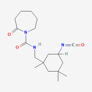 Hexahydro-N-[(5-isocyanato-1,3,3-trimethylcyclohexyl)methyl]-2-oxo-1H-azepine-1-carboxamide