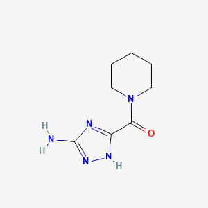 molecular formula C8H13N5O B1269919 (5-氨基-1H-1,2,4-三唑-3-基)(哌啶-1-基)甲酮 CAS No. 294853-92-2