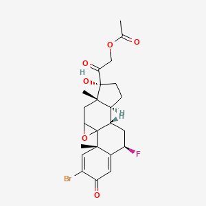 2-Bromo-9beta,11beta-epoxy-6beta-fluoro-17,21-dihydroxypregna-1,4-diene-3,20-dione 21-acetate