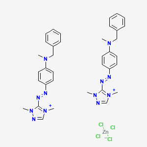 Bis(5-((4-(benzylmethylamino)phenyl)azo)-1,4-dimethyl-1H-1,2,4-triazolium) tetrachlorozincate(2-)