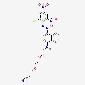 3-[2-[2-[[4-[(2-Chloro-4,6-dinitrophenyl)azo]-1-naphthyl]amino]ethoxy]ethoxy]propiononitrile