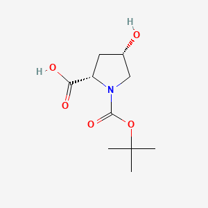 molecular formula C10H17NO5 B1269924 N-Boc-cis-4-Hydroxy-L-proline CAS No. 87691-27-8