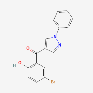 (5-Bromo-2-hydroxy-phenyl)-(1-phenyl-1H-pyrazol-4-yl)ketone