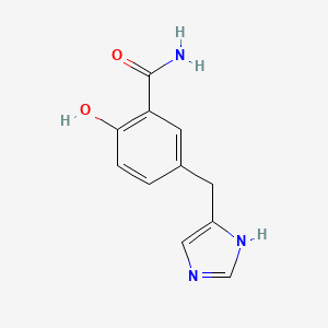 Benzamide, 2-hydroxy-5-(1H-imidazol-4-ylmethyl)-