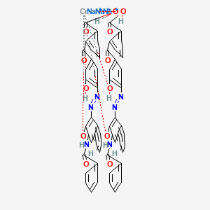 Trisodium bis(2-(4-((3-benzamido-2-hydroxy-1-naphthyl)azo)-3-hydroxybenzoyl)benzoato(3-))chromate(3-)