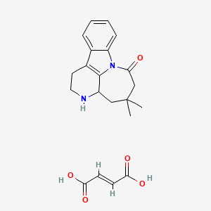 (E)-but-2-enedioic acid;7,7-dimethyl-4,10-diazatetracyclo[8.6.1.05,17.011,16]heptadeca-1(17),11,13,15-tetraen-9-one