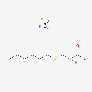 3-(Hexylthio)-2-methylpropanoic acid ammonium salt