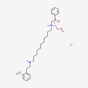 (2-Hydroxyethyl)[11-[(2-hydroxyphenethyl)methylamino]undecyl]methylphenacylammonium chloride