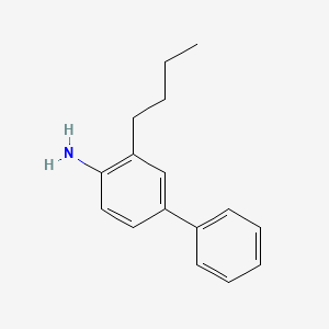 molecular formula C16H19N B12699607 3-Butyl-4-aminobiphenyl CAS No. 389104-61-4