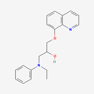 molecular formula C20H22N2O2 B12699609 1-(Ethylphenylamino)-3-(8-quinolinyloxy)-2-propanol CAS No. 85239-27-6