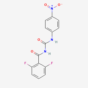 Benzamide, 2,6-difluoro-N-(((4-nitrophenyl)amino)carbonyl)-