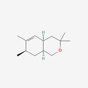 molecular formula C13H22O B12699734 (4aalpha,7beta,8aalpha)-3,4,4a,7,8,8a-Hexahydro-3,3,6,7-tetramethyl-1H-2-benzopyran CAS No. 93904-60-0