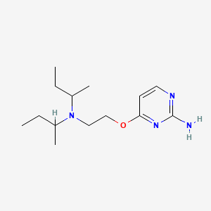 Pyrimidine, 2-amino-4-(2-di-sec-butylaminoethoxy)-