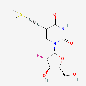 1-(3-Fluoro-4-hydroxy-5-hydroxymethyl-tetrahydro-furan-2-yl)-5-(trimethyl-l4-sulfanylethynyl)-1H-pyrimidine-2,4-dione