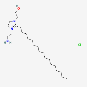 1-(2-Aminoethyl)-2-heptadecyl-4,5-dihydro-3-(2-hydroxyethyl)-1H-imidazolium chloride