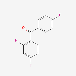 molecular formula C13H7F3O B12700002 2,4,4'-Trifluorobenzophenone CAS No. 80512-44-3