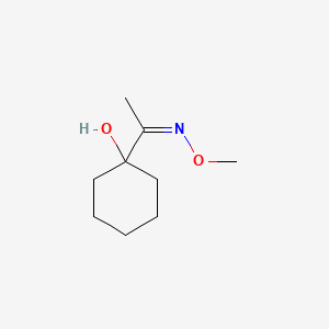 molecular formula C9H17NO2 B12700007 1-(1-Hydroxycyclohexyl)ethanone O-methyloxime CAS No. 154874-67-6