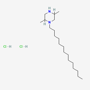 2,5-Dimethyl-1-tetradecylpiperazine dihydrochloride