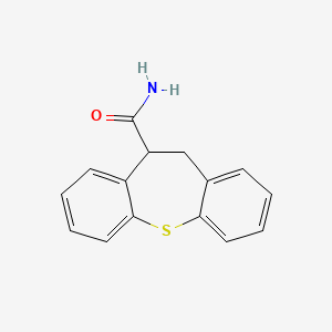 molecular formula C15H13NOS B12700038 10,11-Dihydrodibenzo(b,f)thiepin-10-carboxamide CAS No. 87033-42-9