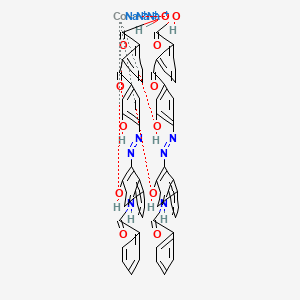 Trisodium bis(2-(4-((8-(benzoylamino)-2-hydroxy-1-naphthyl)azo)-3-hydroxybenzoyl)benzoato(3-))cobaltate(3-)