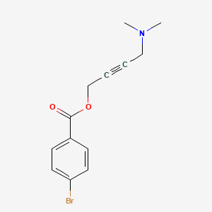 molecular formula C13H14BrNO2 B12700089 Benzoic acid, 4-bromo-, 4-(dimethylamino)-2-butynyl ester CAS No. 130421-63-5