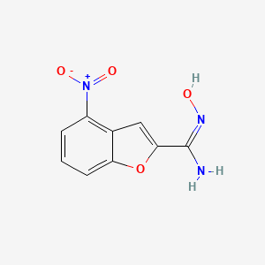 2-Benzofurancarboximidamide, N-hydroxy-4-nitro-