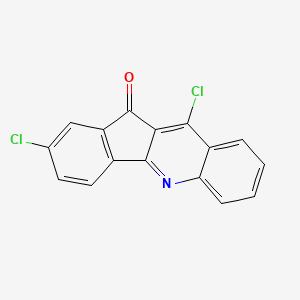 2,10-Dichloro-11H-indeno(1,2-b)quinolin-11-one