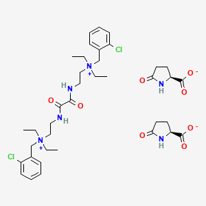 N,N'-((1,2-Dioxoethylene)bis(iminoethylene))bis((2-chlorobenzyl)diethylammonium) bis(5-oxo-L-prolinate)