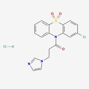 2-Chloro-10-(3-(1H-imidazol-1-yl)propionyl)-10H-phenothiazine 5,5-dioxide monohydrochloride