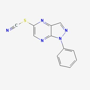 1-Phenyl-1H-pyrazolo(3,4-b)pyrazin-5-yl thiocyanate