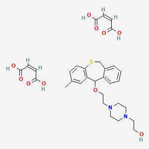 (Z)-but-2-enedioic acid;2-[4-[2-[(2-methyl-6,11-dihydrobenzo[c][1]benzothiepin-11-yl)oxy]ethyl]piperazin-1-yl]ethanol