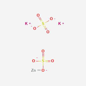 molecular formula K2O8S2Zn B12700198 Potassium zinc sulfate CAS No. 13932-17-7