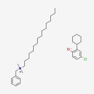 benzyl-hexadecyl-dimethylazanium;4-chloro-2-cyclohexylphenolate