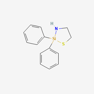 1-Thia-3-aza-2-silacyclopentane, 2,2-diphenyl-