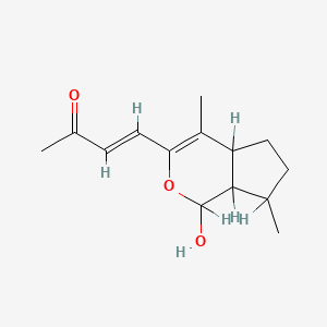 4-(1,4a,5,6,7,7a-Hexahydro-1-hydroxy-4,7-dimethylcyclopenta[c]pyran-3-yl)-3-buten-2-one