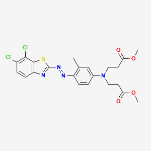 Methyl N-(4-((6,7-dichloro-2-benzothiazolyl)azo)-3-methylphenyl)-N-(3-methoxy-3-oxopropyl)-beta-alaninate