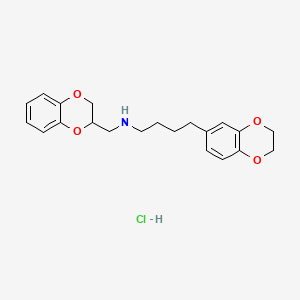 1,4-Benzodioxin-6-butanamine, 2,3-dihydro-N-((2,3-dihydro-1,4-benzodioxin-2-yl)methyl)-, hydrochloride