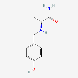 molecular formula C10H14N2O2 B12700360 (S)-2-((4-Hydroxybenzyl)amino)propanamide CAS No. 1843368-38-6