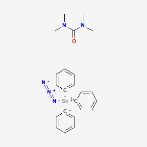 Tin, azidotriphenyl(tetramethylurea-O)-, (TB-5-12)-