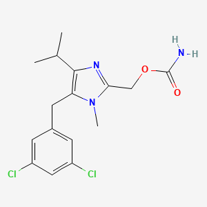 1H-Imidazole-2-methanol, 5-((3,5-dichlorophenyl)methyl)-1-methyl-4-(1-methylethyl)-, carbamate (ester)