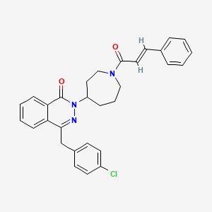 1H-Azepine, hexahydro-4-(4-((4-chlorophenyl)methyl)-1-oxo-2(1H)-phthalazinyl)-1-(1-oxo-3-phenyl-2-propenyl)-